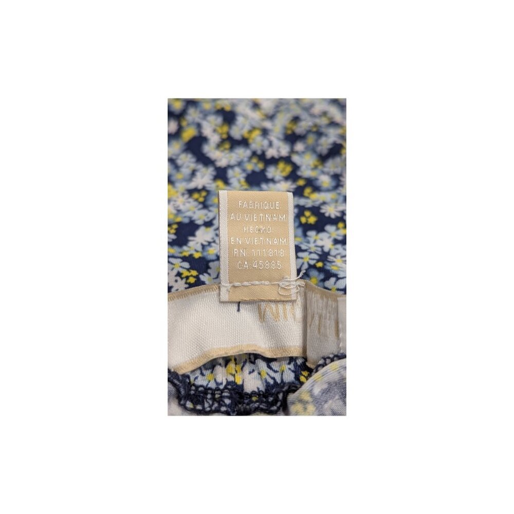 Michael Kors Floral Sleeveless Front Zip Shift Dress Navy Blue Women’s S - Picture 6 of 7